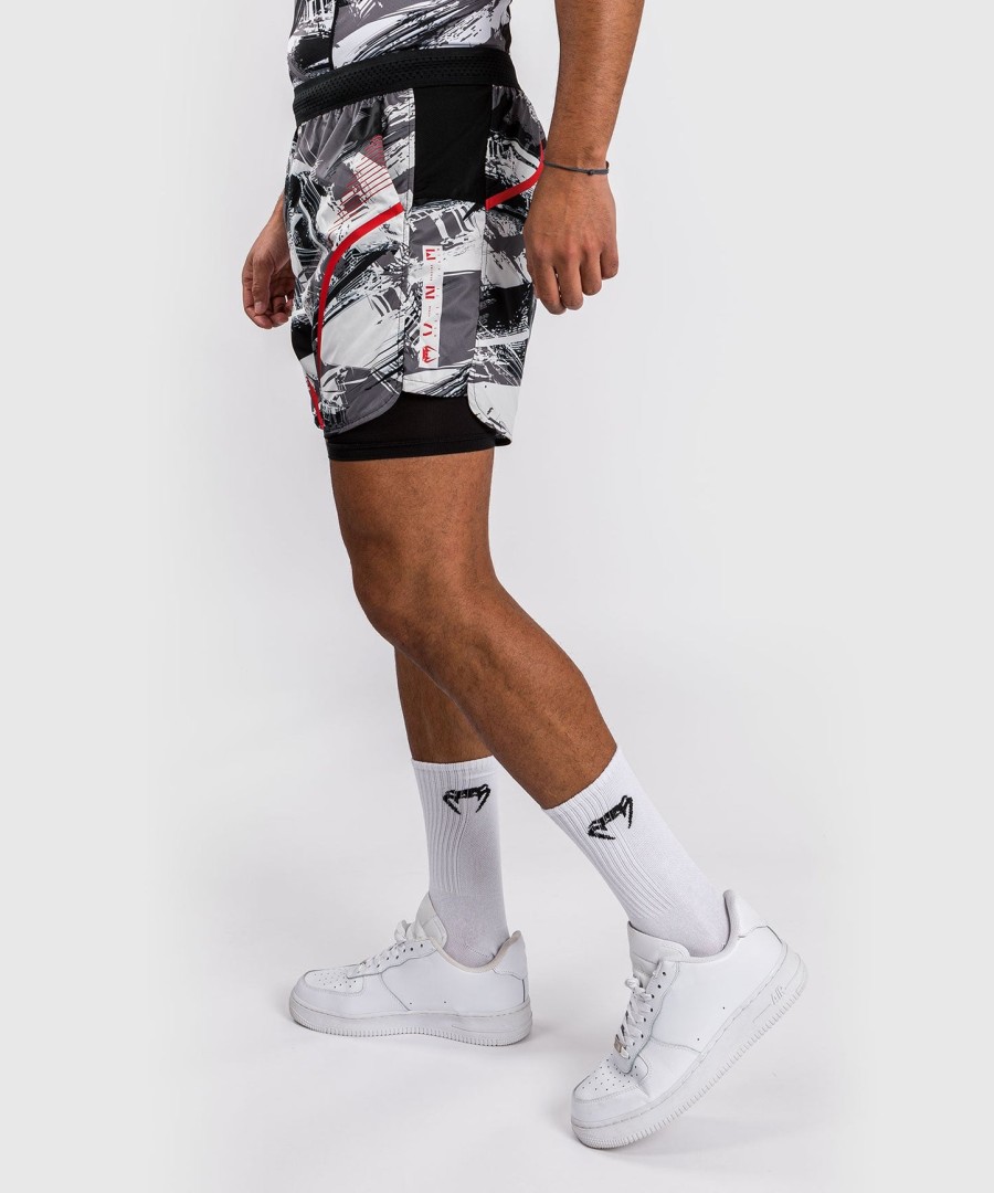 venum electron 3.0 trainingsshorts - grijsrood