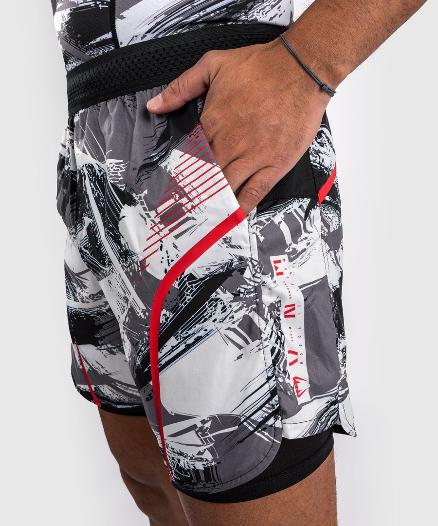 venum electron 3.0 trainingsshorts - grijsrood
