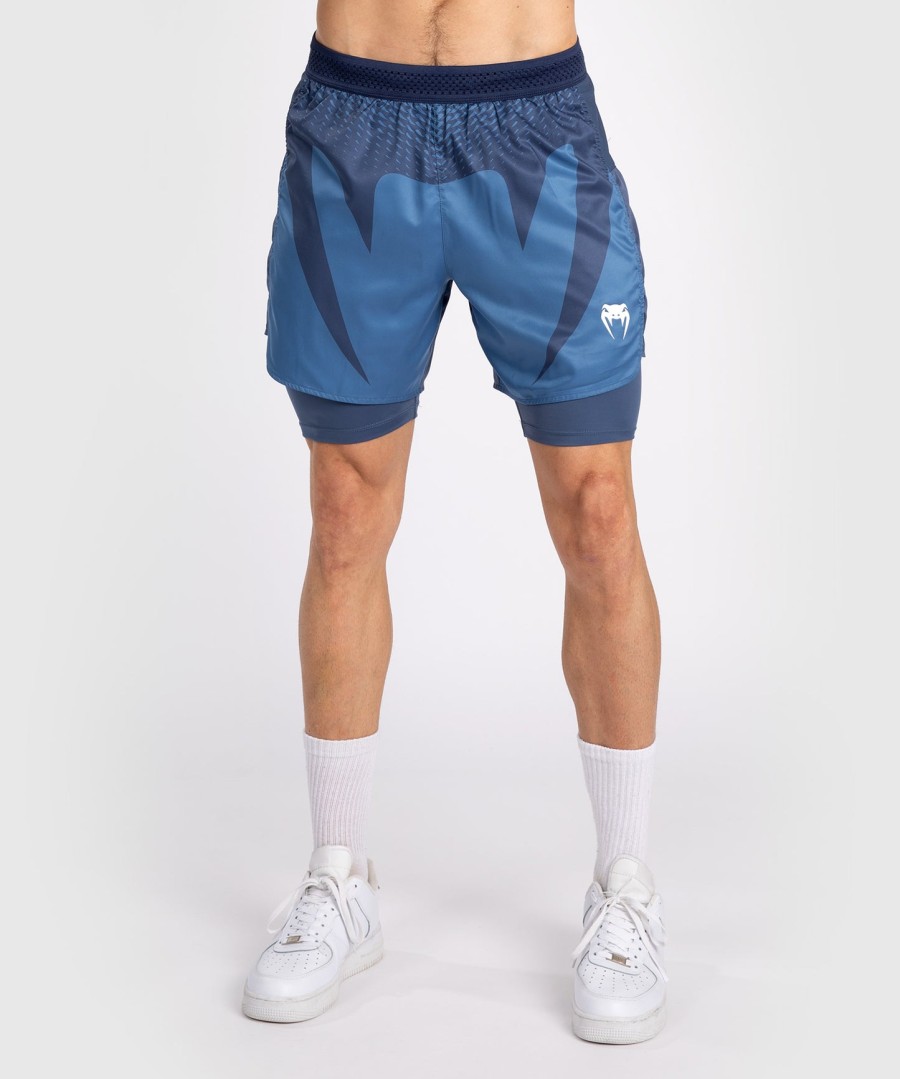 venum attack heren vechtshorts - marineblauw