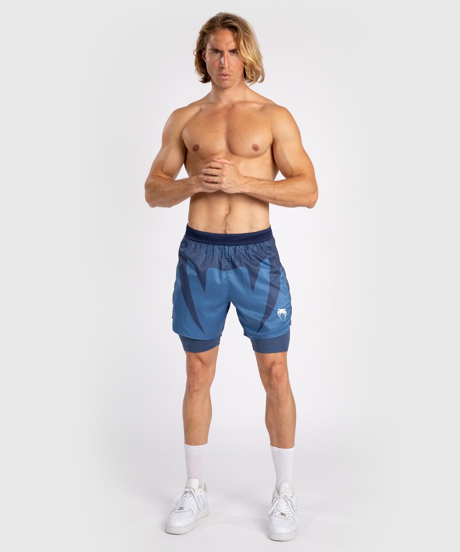 venum attack heren vechtshorts - marineblauw