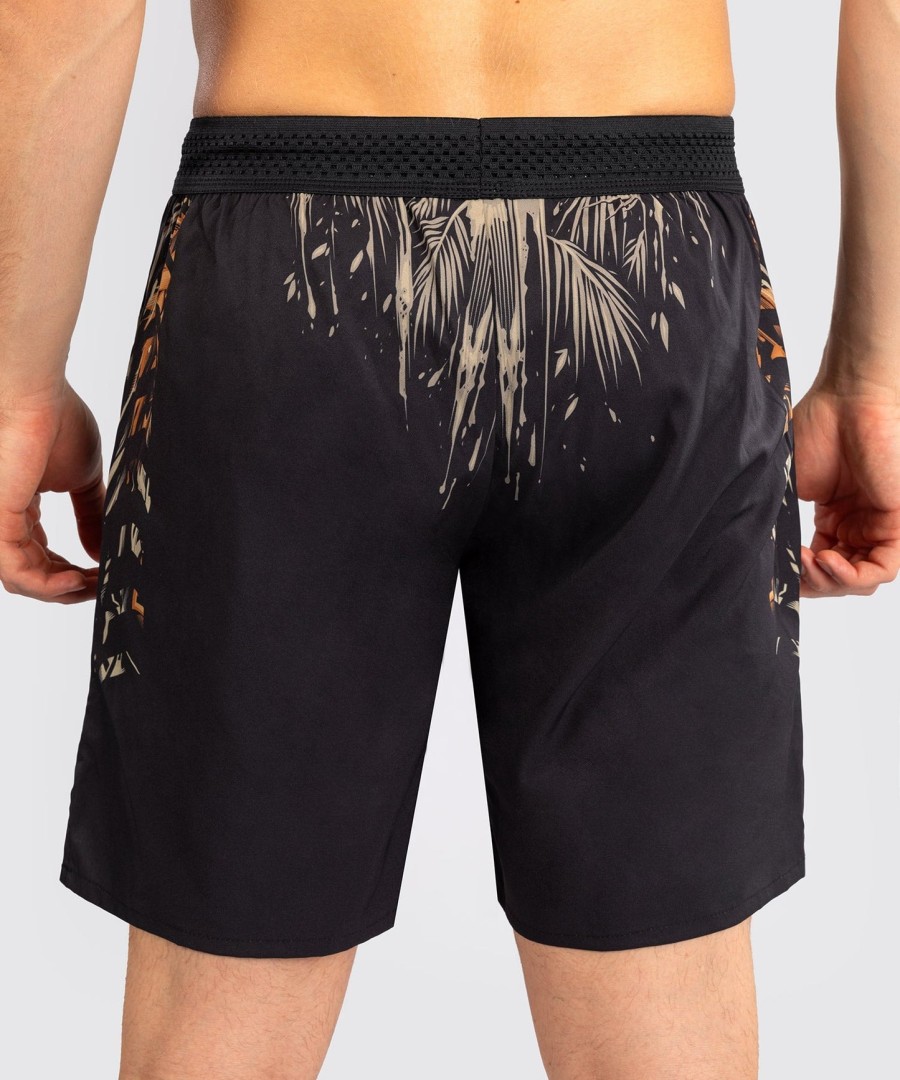 venum tiger trainingsshorts voor heren - zwartneonoranje