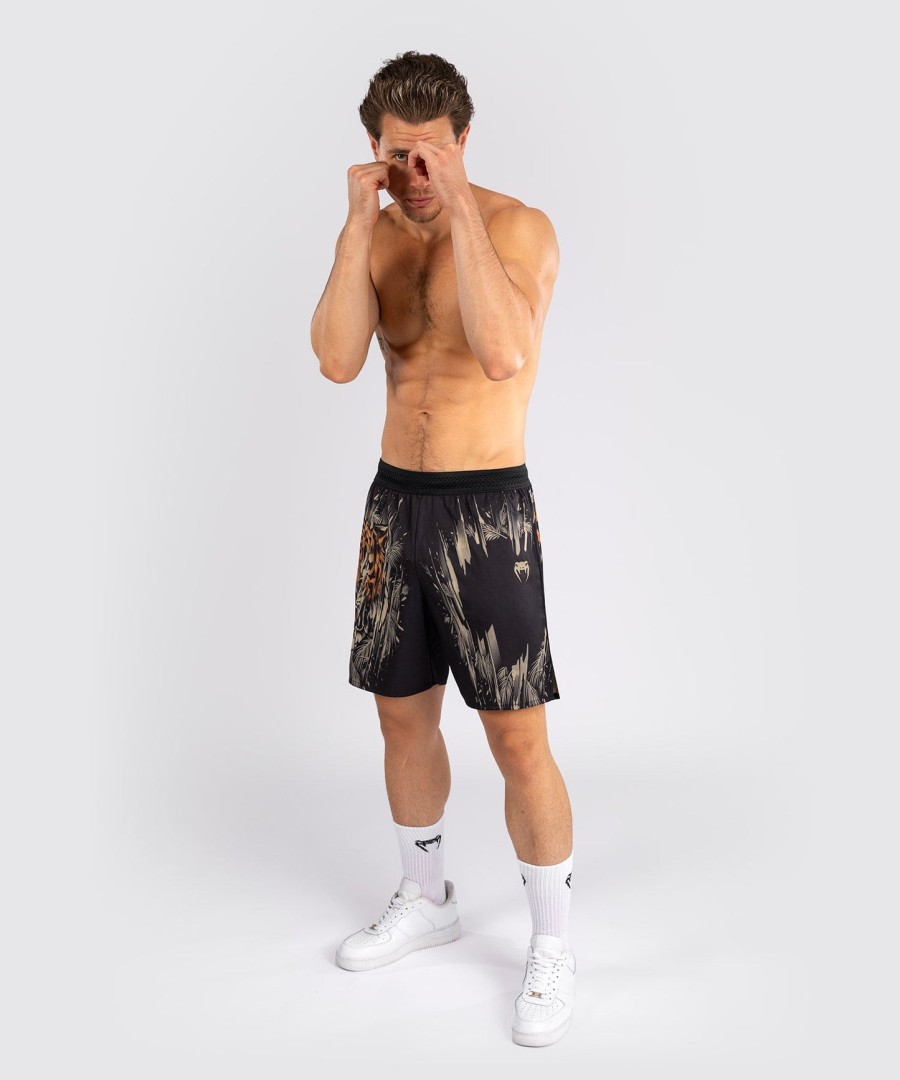 venum tiger trainingsshorts voor heren - zwartneonoranje