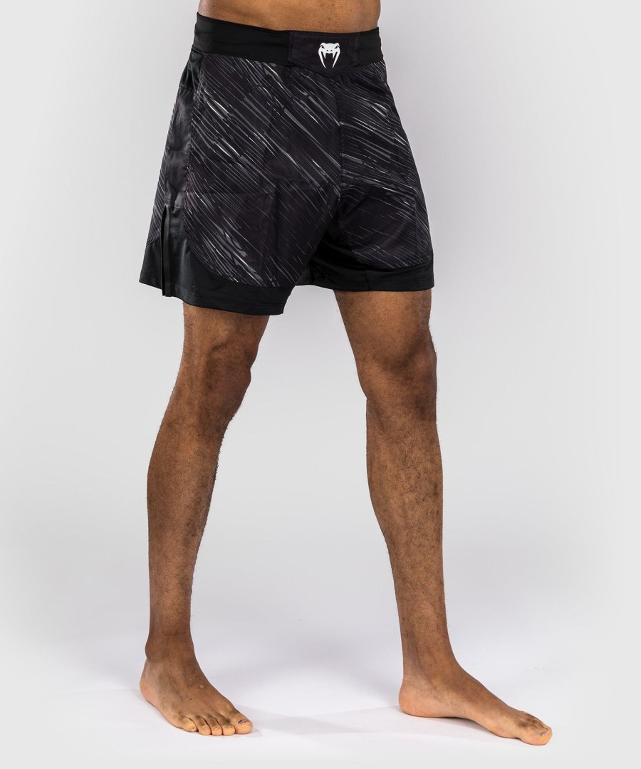 venum rapid fight shorts - zwartstormgrijs