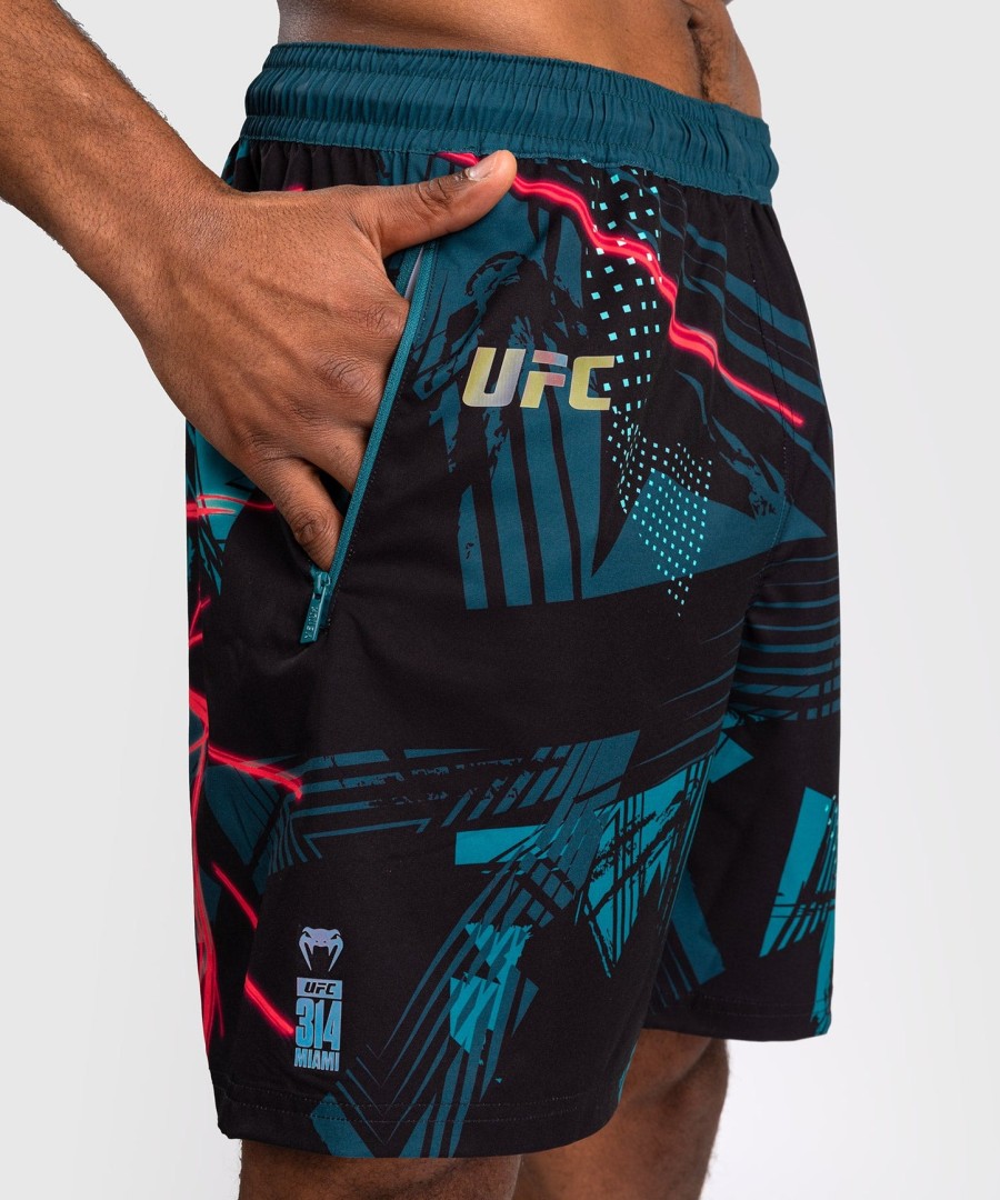 ufc fusion by venum miami edition fight week performance shorts voor heren - zwart