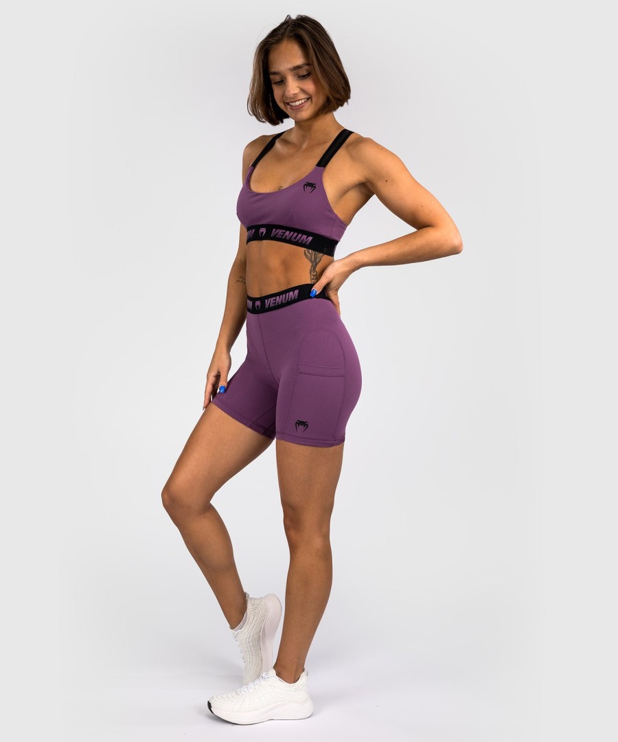 venum elevate lange valetudo-short voor dames - liliac