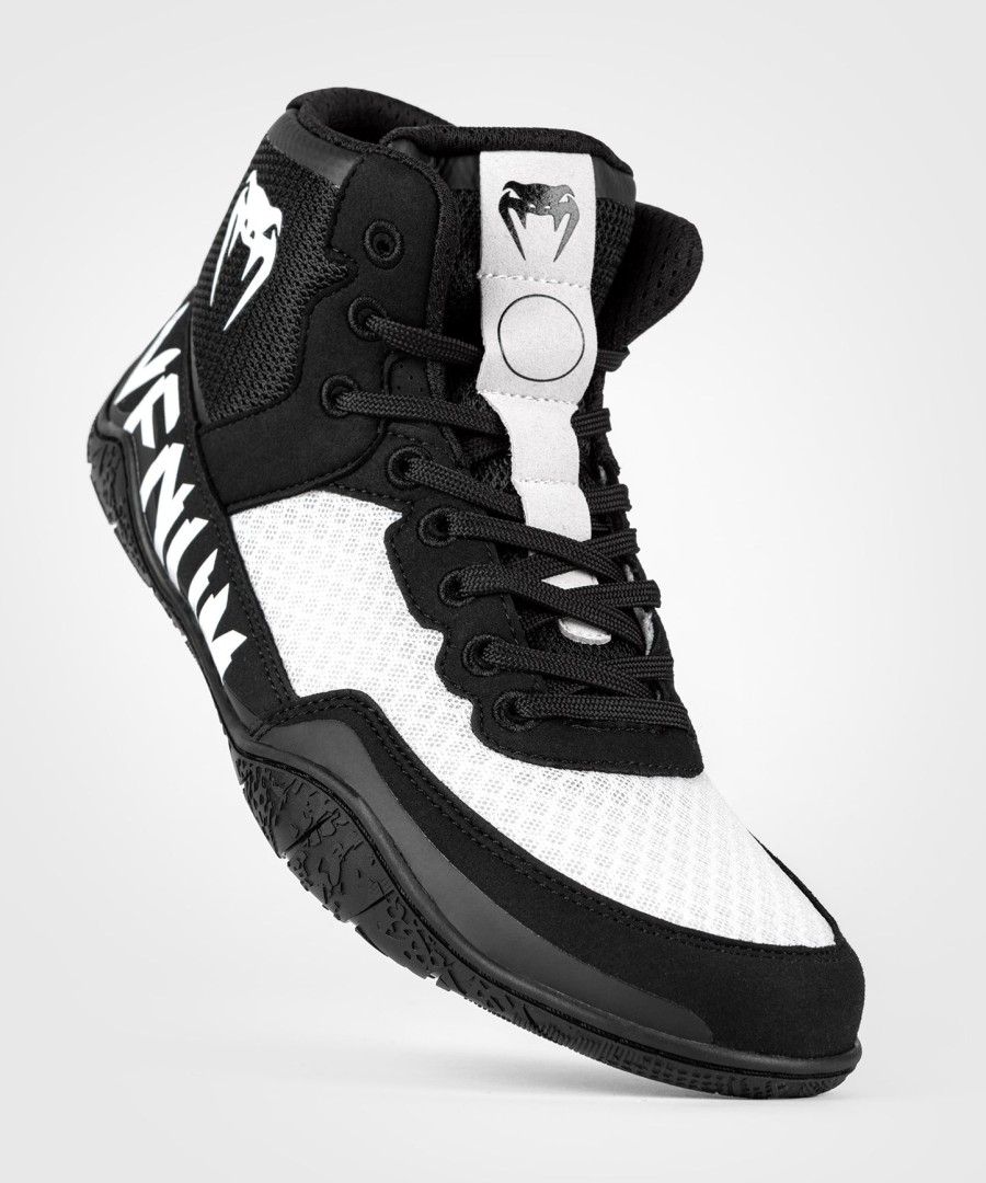 venum elite worstelschoenen - zwartwit