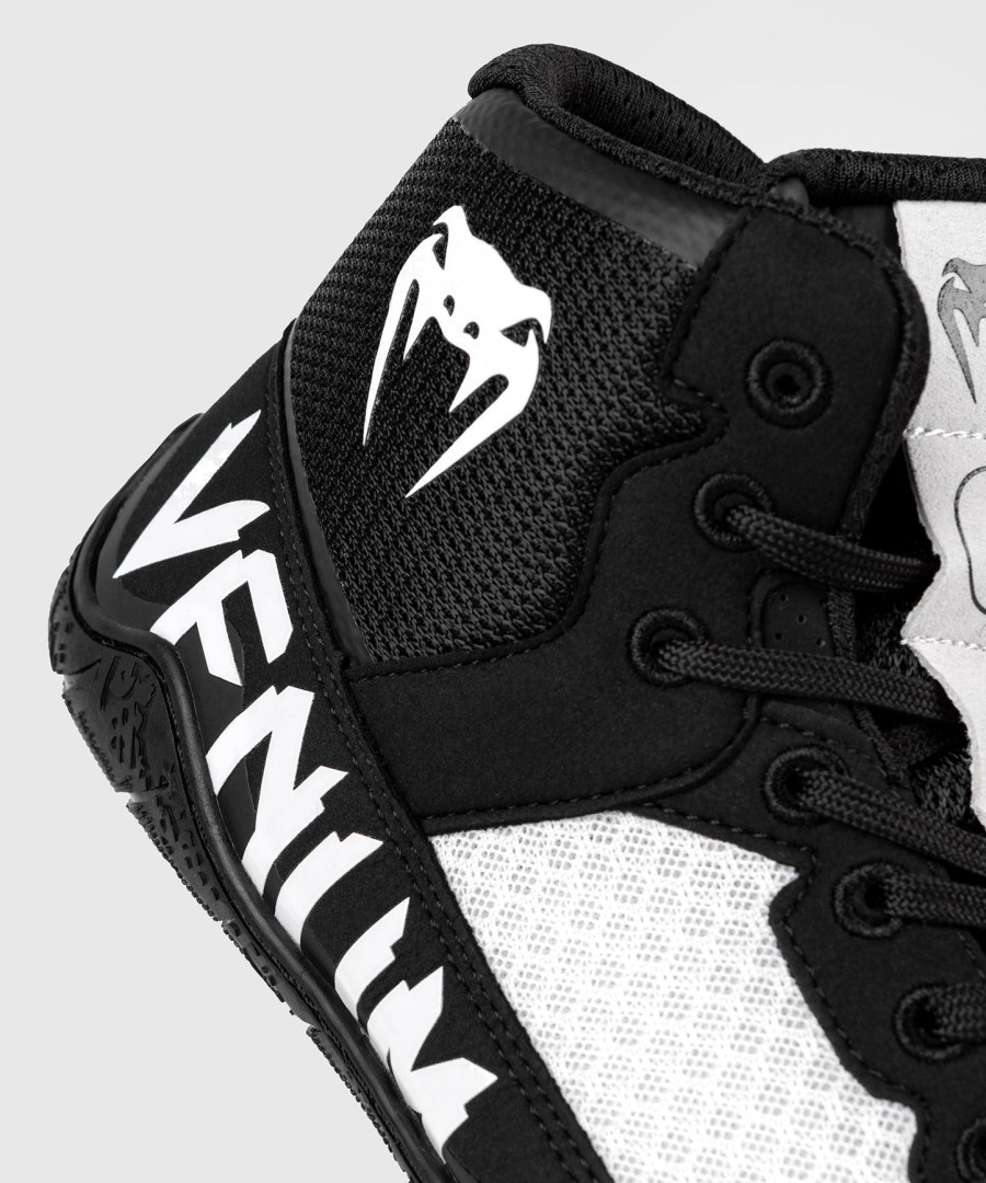 venum elite worstelschoenen - zwartwit