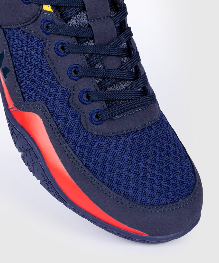 venum elite worstelschoenen - blauwgeel